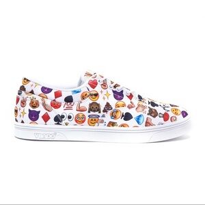 Milo Unisex White Emoji Low Sneakers